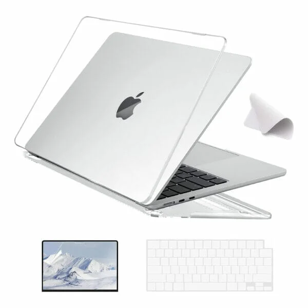 Eoocoo Combo Protector para MacBook Air M2 | Transparente