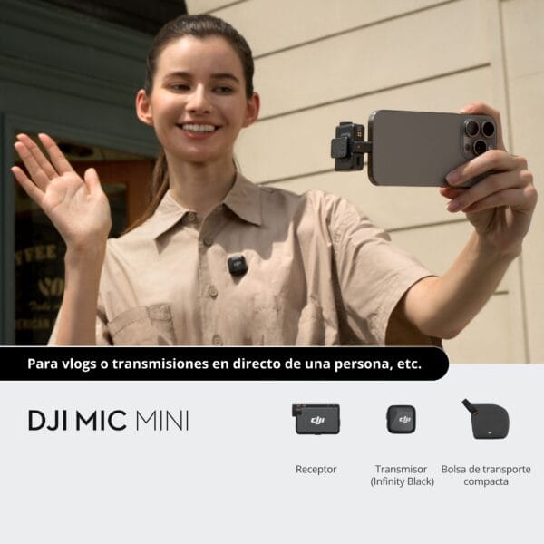 Micrófono DJI Mic mini - (1TX + 1RX) - Imagen 2