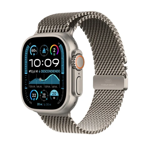 Apple Watch Ultra 2 49mm GPS + Cellular | Titanio natural | Correa estilo milanés - Imagen 2