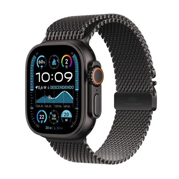 Apple Watch Ultra 2 49mm GPS + Cellular | Titanio negro | Correa estilo milanés - Imagen 2