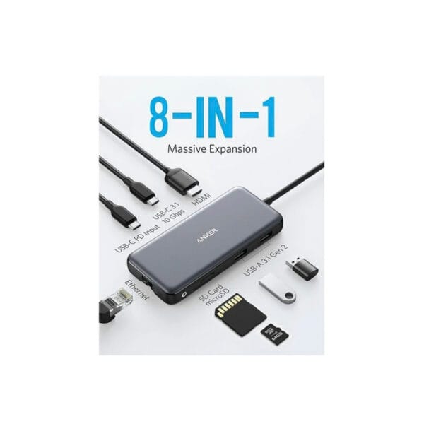 Anker Adaptador hub multipuerto USB-C | 8 en 1 - Imagen 2